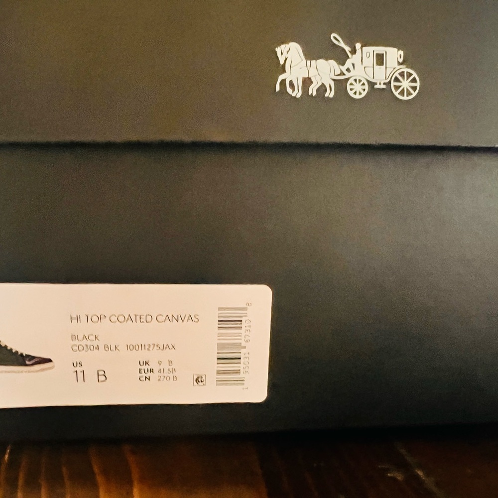 Coach Black High-Top Sneakers - Picture 3 of 4